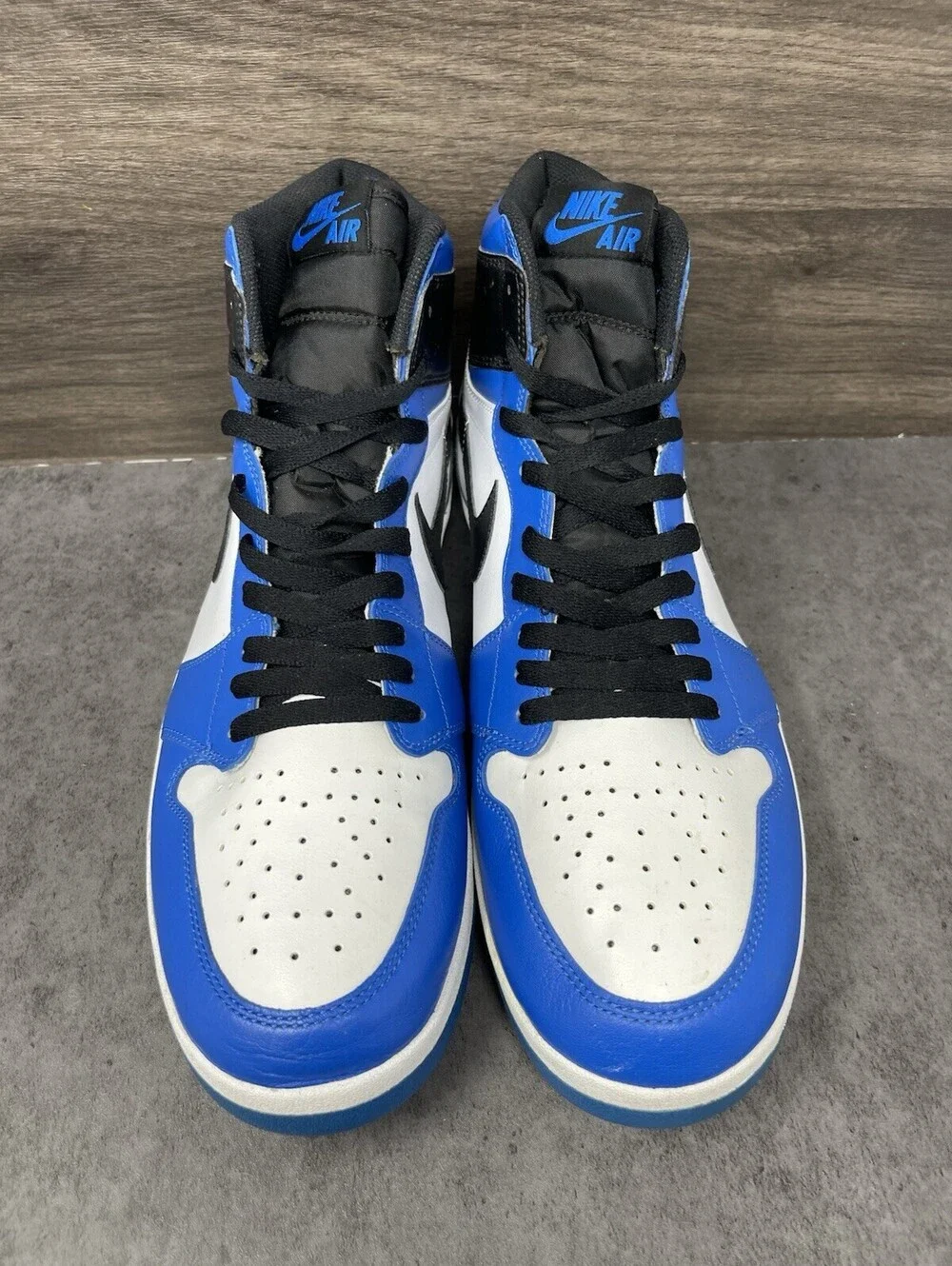 Air Jordan 1.5 Sneakers Mens Sz 13 Reverse Fragment Blue Black White Lot 768861